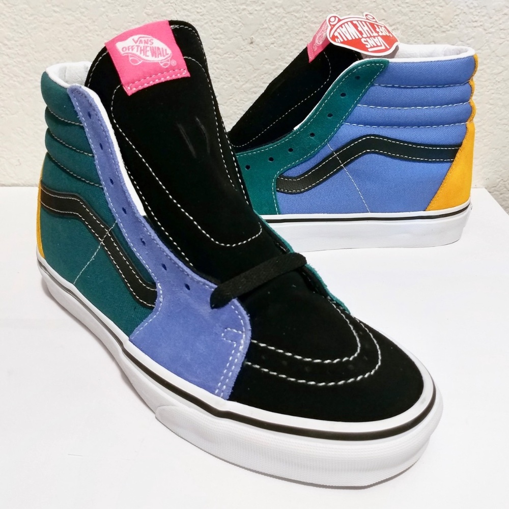 Vans Sk8-Hi Mix & Match Cadmium Yellow/Tidepool - Picture 1 of 7